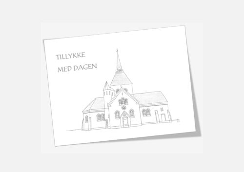 Varebillede Vorupør Kirke telegram