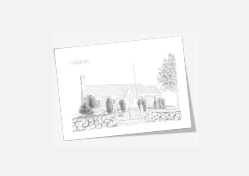 Varebillede Hundborg Kirke kort