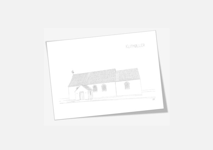 Varebillede Klitmøller Kirke kort