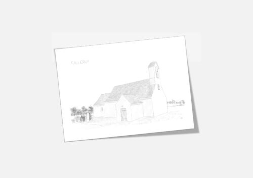 Varebillede Kallerup Kirke kort