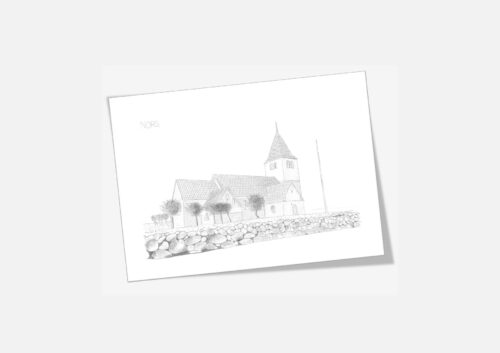 Varebillede Nors Kirke kort